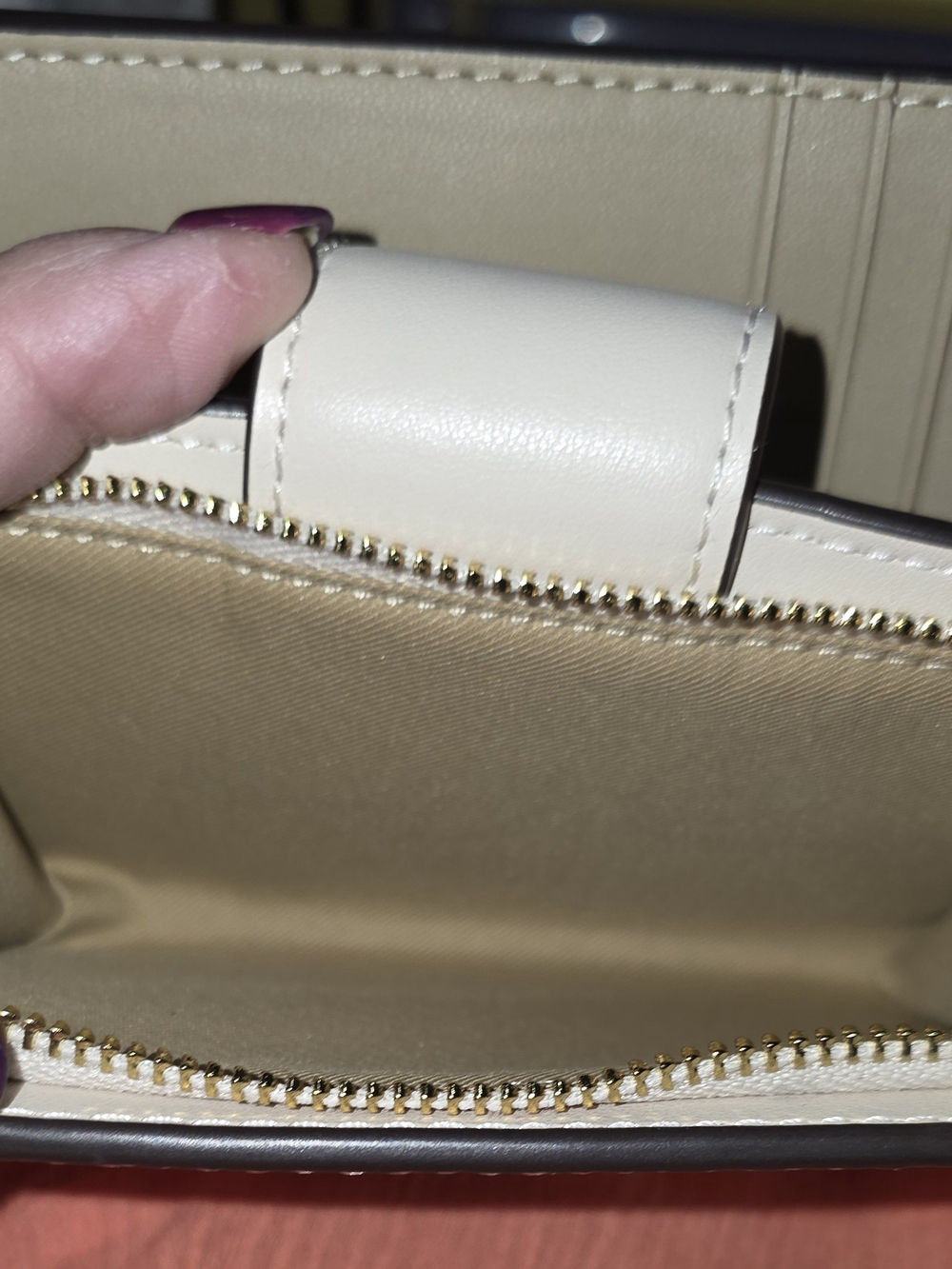 Coach White Strawberry Print Small Wallet - Picture 8 of 11